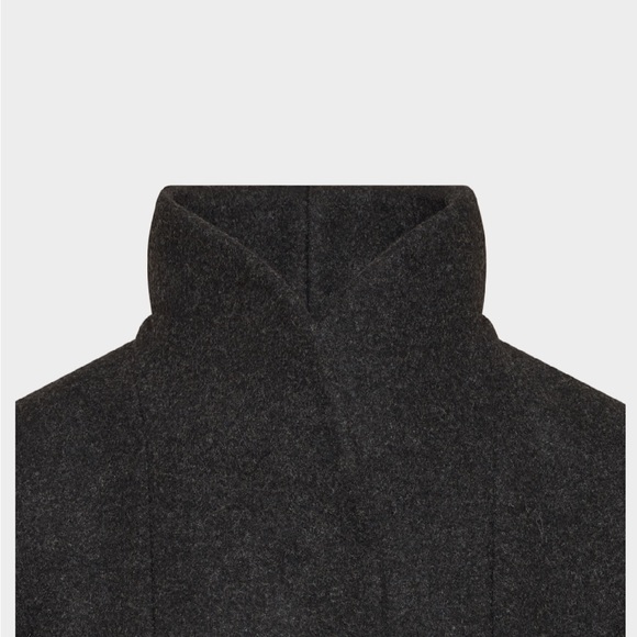 Aritzia Dark Grey Cocoon Coat - Luxe Wool Cashmere - Picture 6 of 12
